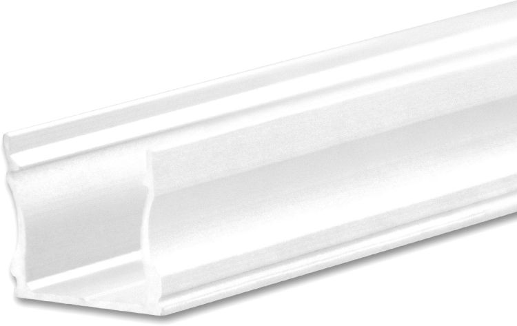 ISOLED LED Aufbauprofil PURE12 S Aluminium weiß RAL9010, 300cm