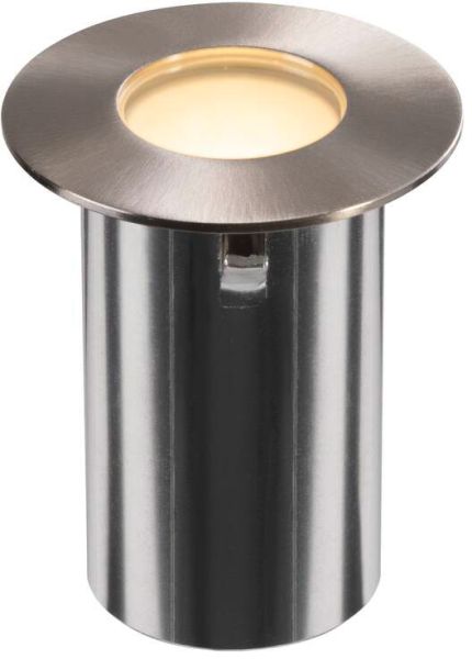 SLV TRAIL-LITE® 60, Single, Bodeneinbauleuchte, 3000K, IP67, rund, edelstahl / aluminium