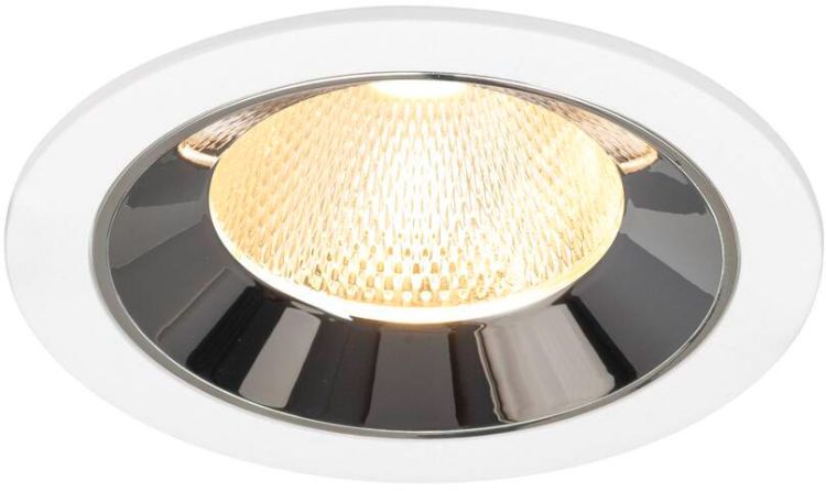 SLV NUMINOS® L, Deckeneinbauleuchte weiß/chrom 3000 K 20°
