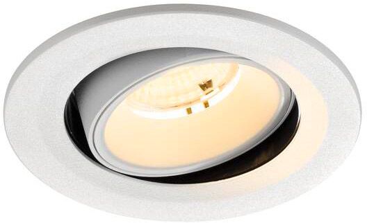 SLV NUMINOS® MOVE S, Deckeneinbauleuchte, 3000 K, 55°, IP20, rund, weiß