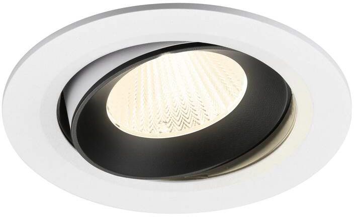 SLV NUMINOS® MOVE L, Deckeneinbauleuchte weiß/schwarz 4000 K 40°