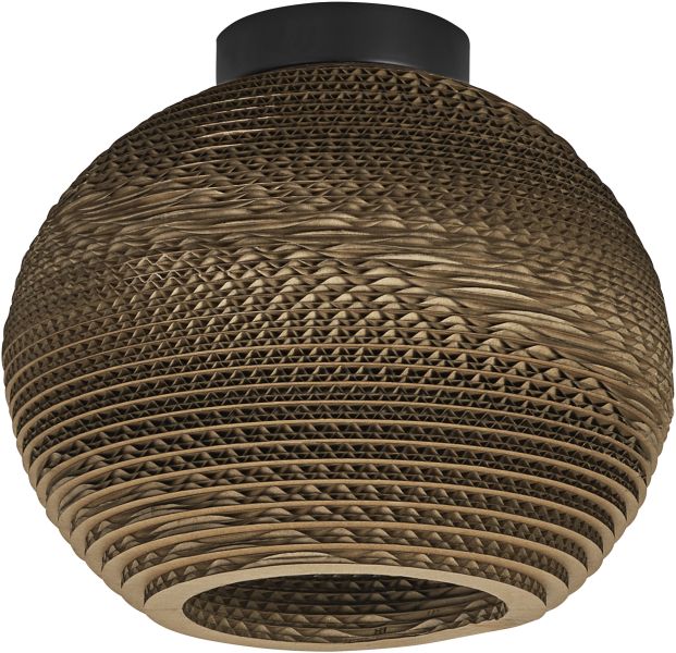 LEDVANCE Decor Karton Kugel Decke E27 Braun