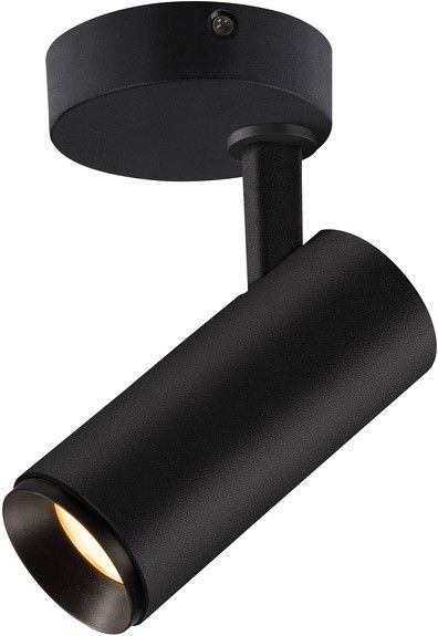 SLV NUMINOS® SPOT PHASE S, Indoor, luminaria de superficie de techo led negro/negro 2700 K 24°