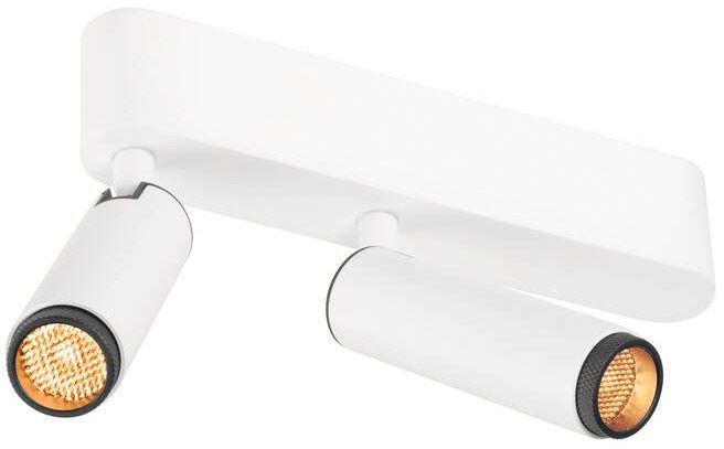 SLV GRIP! S, Deckenaufbauleuchte, double, PHASE, 2700 K, 21 W, 29°, weiß / schwarz