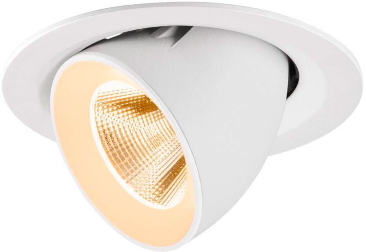 SLV NUMINOS® GIMBLE M, Deckeneinbauleuchte,, 2700 K, 20°, weiß