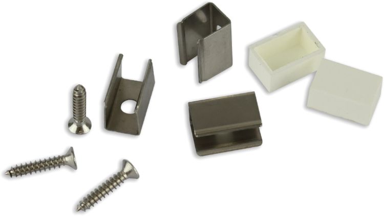 ISOLED Montageclip Set für NeonPro 0612 Aluminium (3er Set)