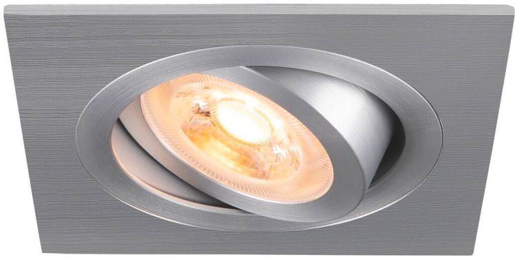 SLV NEW TRIA® 75, Deckeneinbauleuchte, quadratisch, max. 10W GU10, aluminium