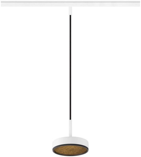 SLV GRIP! FLAT, 48V Pendelleuchte, DALI, Pendellänge 200 cm, 2700/3000 K, weiß / schwarz