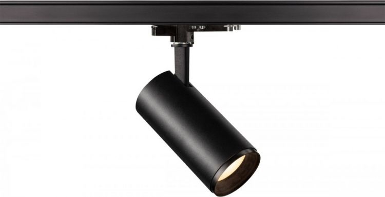 SLV NUMINOS, spot pour rail 3 allumages, intérieur, 36°, noir, LED, 20,1W, 3000K, variable Dali