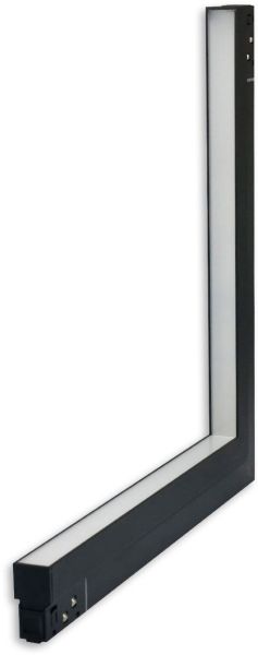 ISOLED Track48 Eckleuchte vertikal schwarz, 20W, 120°, 48V DC, 1800-4000K,CRI90, Line+, DALI DT8
