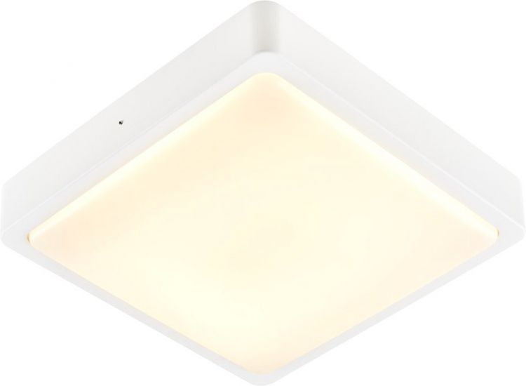 SLV AINOS SQUARE SENSOR, Outdoor, luminaria LED de pared y techo, blanco, CCT switch 3000/4000K