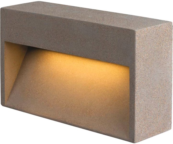 SLV CONCRETO L, WL Wandaufbauleuchte grau, 12W, 570lm, 3000K
