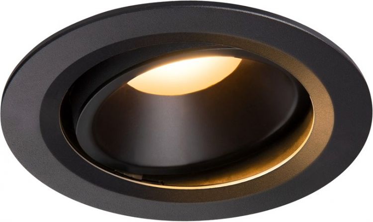 SLV NUMINOS® MOVE DL L, Indoor, luminaria empotrada de techo led negro/negro 2700 K 40 °