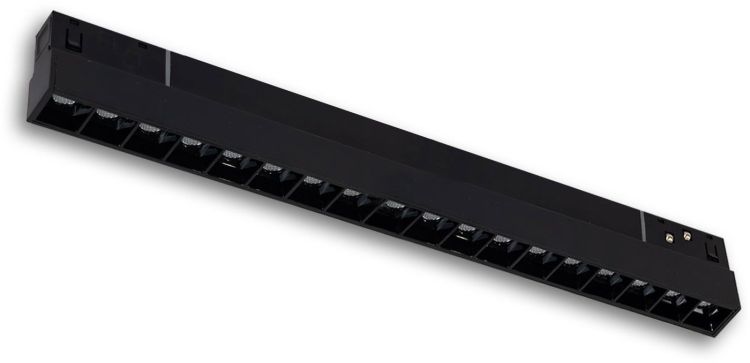 ISOLED Track48 Leuchte 32cm schwarz, 18W, 36°, UGR