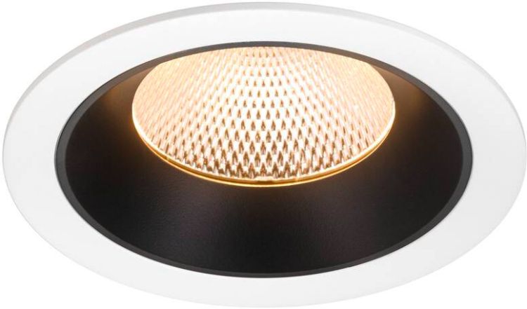 SLV NUMINOS® XL, Deckeneinbauleuchte weiß/schwarz 2700 K 40°