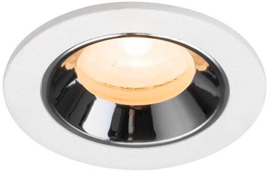 SLV NUMINOS® XS, Deckeneinbauleuchte weiß/chrom 2700 K 20°
