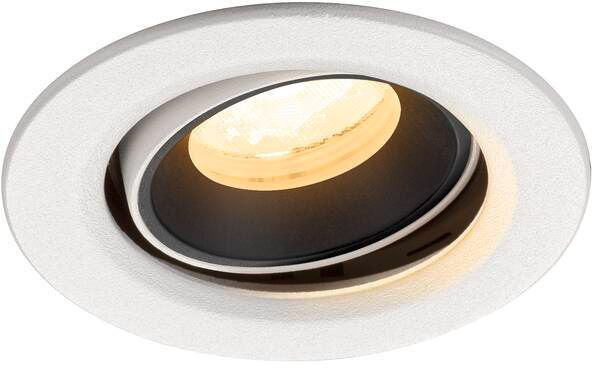 SLV NUMINOS® MOVE XS, Deckeneinbauleuchte weiß/schwarz 3000 K 40°