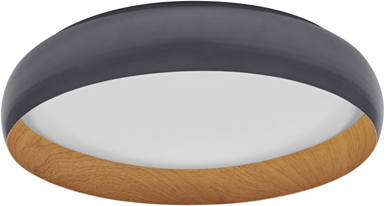 LEDVANCE Orbis Livia 520 mm 36 W 830 Click DIM Grau und Holzdekor