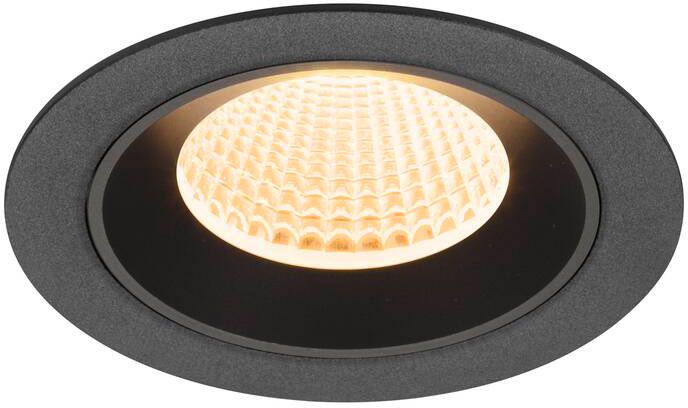 SLV NUMINOS® M, Deckeneinbauleuchte, 2700 K, 40°, IP20, rund, schwarz