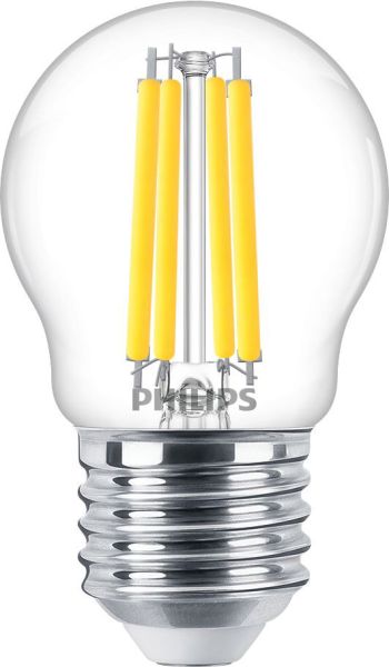 PHILIPS MAS VLE LEDLusterD3.4-40W E27 P45 927CLG FM E27 P45 3,4W 2700K 470lm D dim klar
