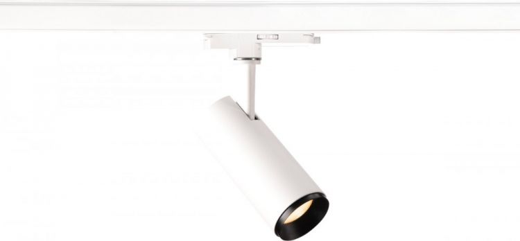 SLV 3~ NUMINOS® DALI S, 3 phase system light white/black 2700K 24°