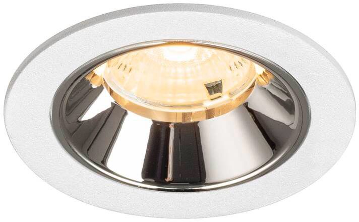 SLV NUMINOS® S, Deckeneinbauleuchte weiß/chrom 3000 K 55°