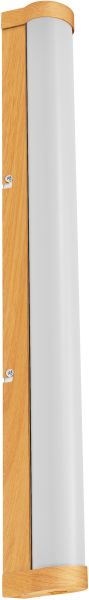 LEDVANCE Orbis Tube Frostglas 60 cm, klickbar, CCT-dimmbar, IP44, Holzoptik