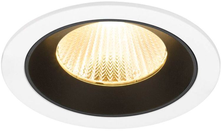 SLV NUMINOS® L, Deckeneinbauleuchte weiß/schwarz 3000 K 40°