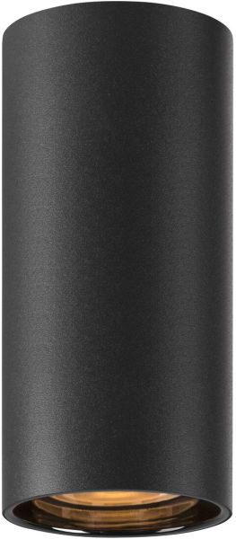 SLV ASTO TUBE, Deckenaufbauleuchte, zylindrisch, max. 1x10W, schwarz