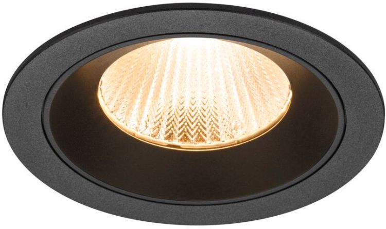 SLV NUMINOS® L, Deckeneinbauleuchte, 2700 K, 40°, IP20, rund, schwarz