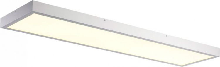 SLV PANEL 1200x300mm LED Indoor Deckenaufbauleuchte,4000K, silbergrau