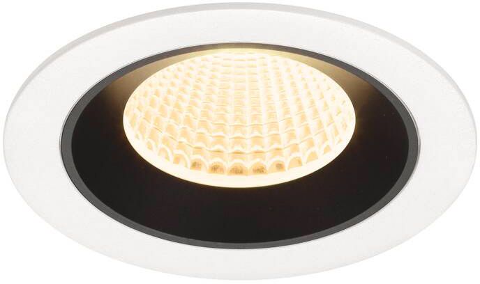 SLV NUMINOS® M, Deckeneinbauleuchte weiß/schwarz 3000 K 40°