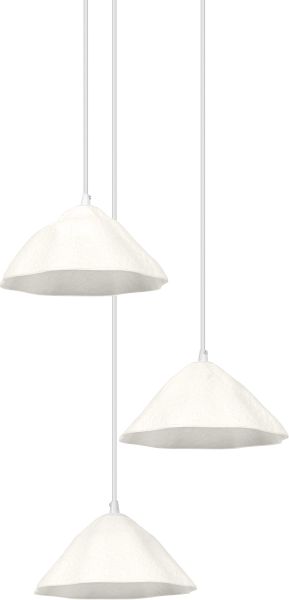 LEDVANCE Decor Lotusblatt-Pendelleuchte 3XE14 Weiß