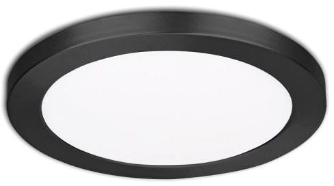 ISOLED LED Aufbau/Einbauleuchte Slim Flex, 12W, schwarz, ColorSwitch 3000K|3500K|4000K