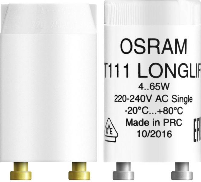 OSRAM Starters for single operation at 230 V AC ( ST 111, ST 171, ST 173) 111 LONGLIFE