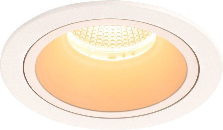 SLV NUMINOS® DL L, Indoor, luminaria empotrada de techo led blanco/blanco 2700 K 20°