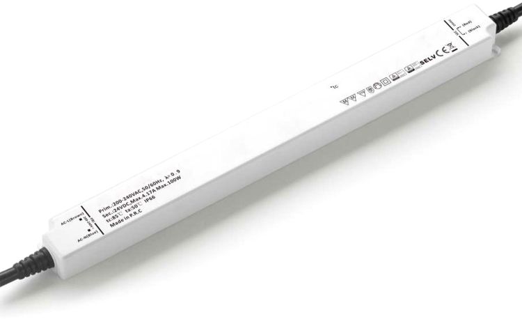 ISOLED LED Trafo 24V/DC, 0-100W, IP66, SELV