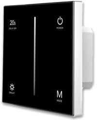 ISOLED Sys-Pro 1 Zone Touch Funk-Dimmer 230V schwarz, 360VA, Phasenan-/Abschnitt wählbar