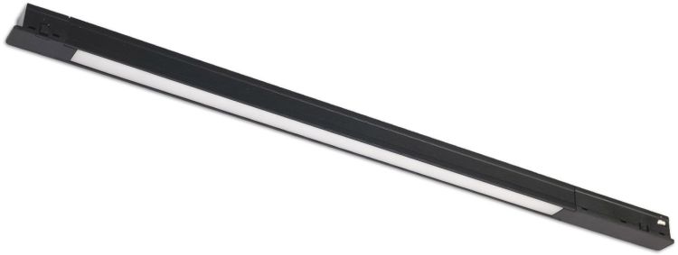 ISOLED Track48 Leuchte Mini Linear, schwarz, 42cm, 10W, prismatisch, 48V DC, 3000K, CRI90, Line