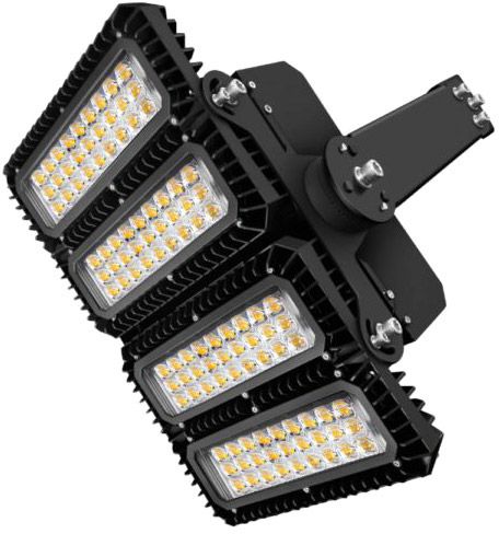 ISOLED LED Flutlicht 450W, 130x40° asymmetrisch, variabel, 1-10V dimmbar, neutralweiß, IP66