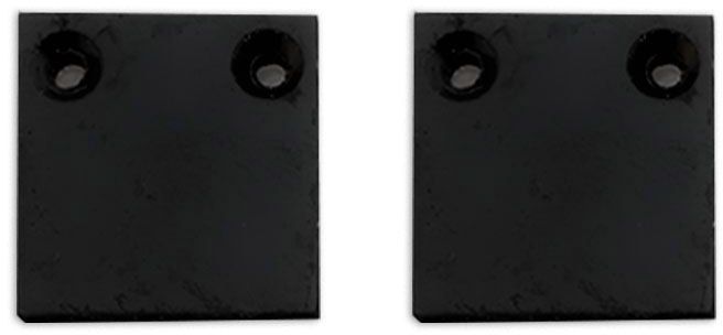 ISOLED Endkappe Alu EC132 für Curtain10 ONE FLAT, 2 Stück, schwarz