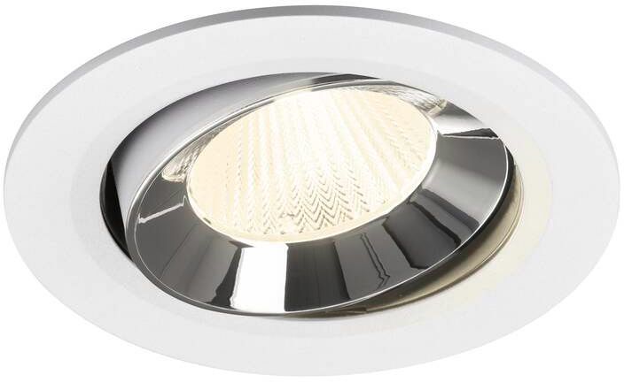 SLV NUMINOS® MOVE L, Deckeneinbauleuchte weiß/chrom 4000 K 40°