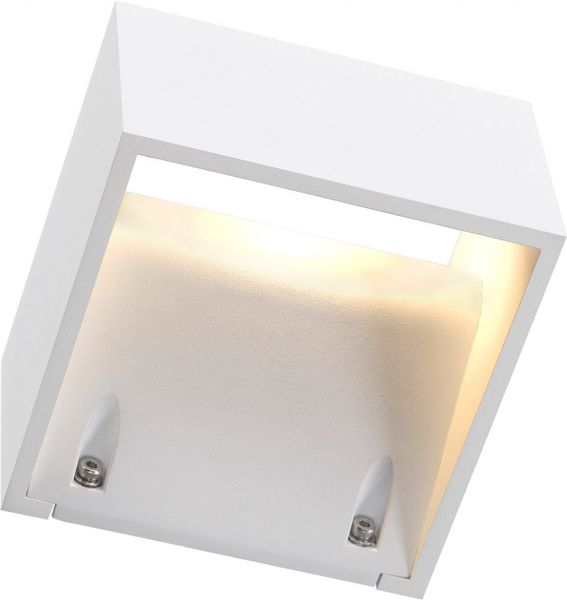 SLV LOGS WALL Wandleuchte, eckig, weiss, 6W LED, warmweiss