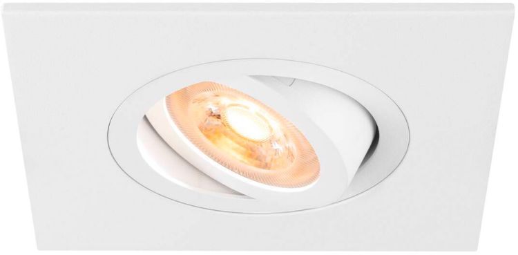 SLV NEW TRIA® 75 XL, Deckeneinbauleuchte, quadratisch, max. 10W, GU10, weiß