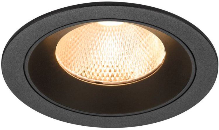 SLV NUMINOS® L, Deckeneinbauleuchte, 2700 K, 20°, IP20, rund, schwarz