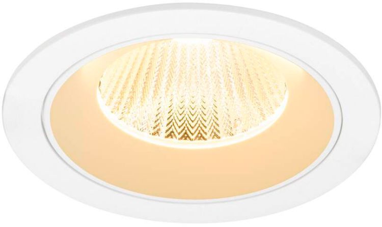 SLV NUMINOS® L, Deckeneinbauleuchte, 3000 K, 40°, IP20, rund, weiß