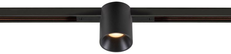 SLV FIXT-IT!, 48V, DALI, rund, Standard track, Spot, 3000K, 6.6 W, 36°, schwarz / schwarz