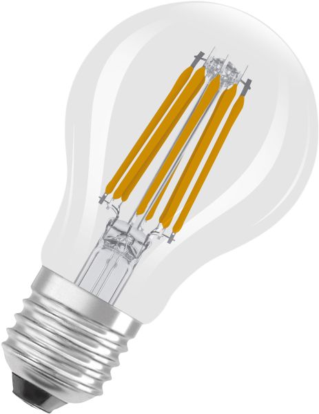 LEDVANCE LED Classic A 100 Glühfaden Energieeffizienzklasse A S 7,2 W 827 Klar E27