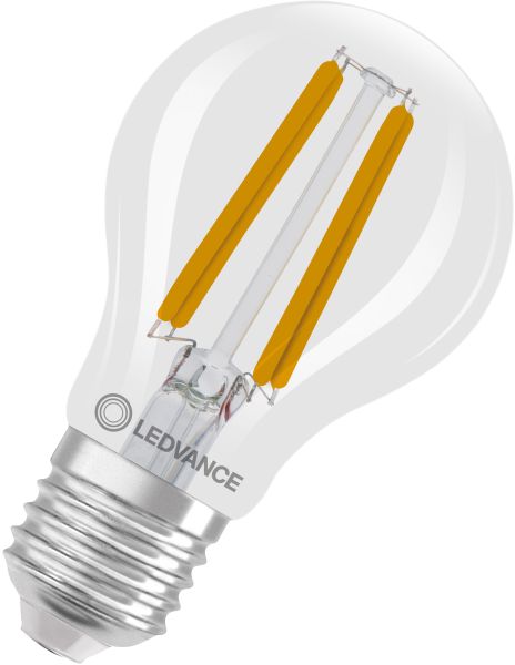 LEDVANCE LED Classic A 40 Glühfaden Energieeffizienzklasse A S 2,2 W 840 Klar E27