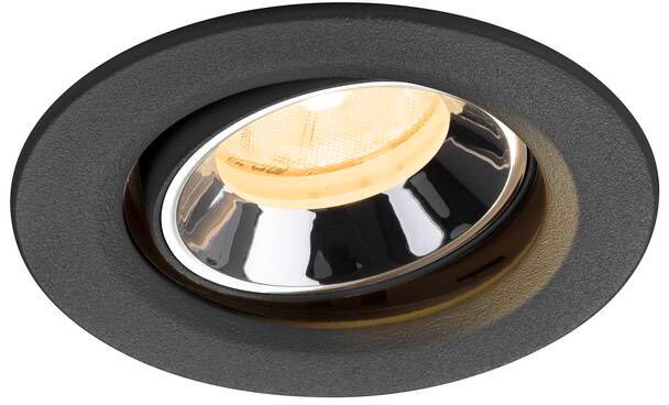 SLV NUMINOS® MOVE XS, Deckeneinbauleuchte schwarz/chrom 3000 K 20°